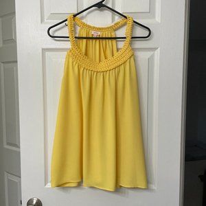 Pixley Yellow Racerback Tank/Blouse